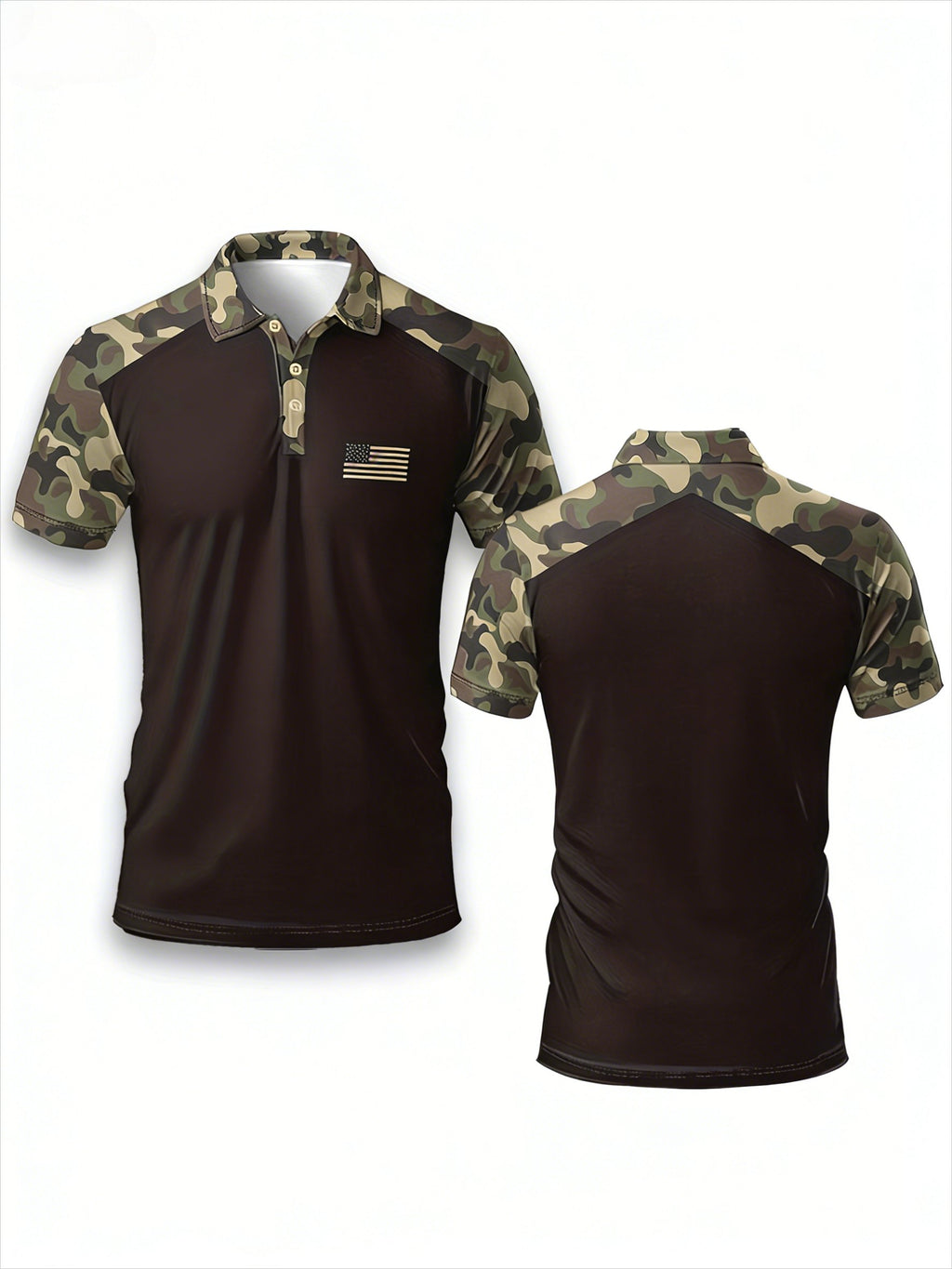 Sports Shirt 2026 Summer Latest Camouflage Print Mens Casual Short-Sleeved Dress Shirt Daily Casual Golf Sport
