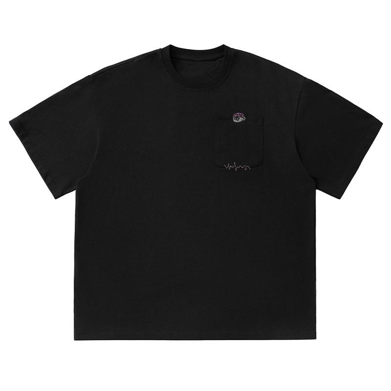 Sports Shirt Japanese-style retro cotton short-sleeved T-shirt for men new summer style loose and casual trendy