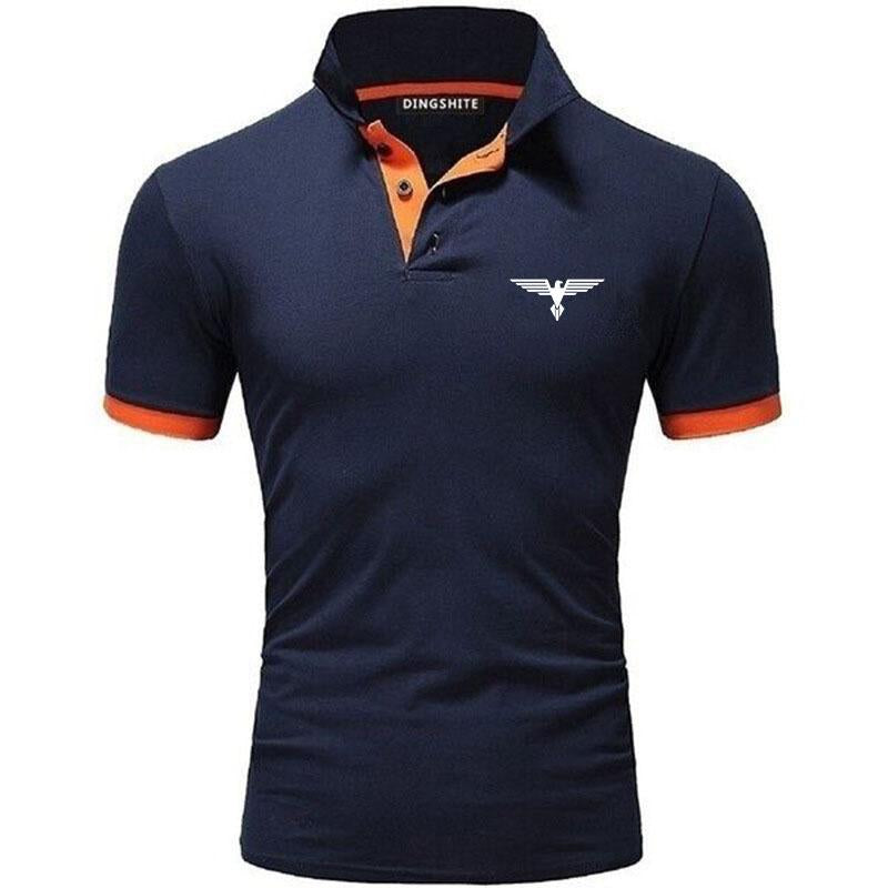 Sports Shirt Polo collar contrasting color shirt office fashionable new T-shirt polo shirt mens summer top