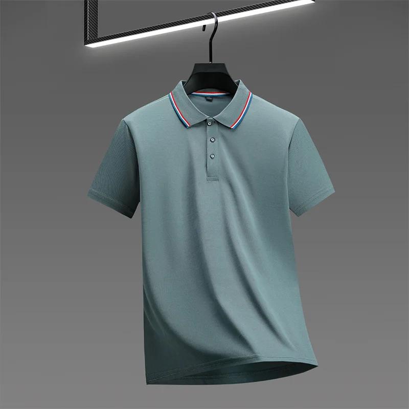Sports Shirt Mens Casual Solid Color Short Sleeve Polo Shirt 2026 Summer Fashionable Comfortable Versatile Top