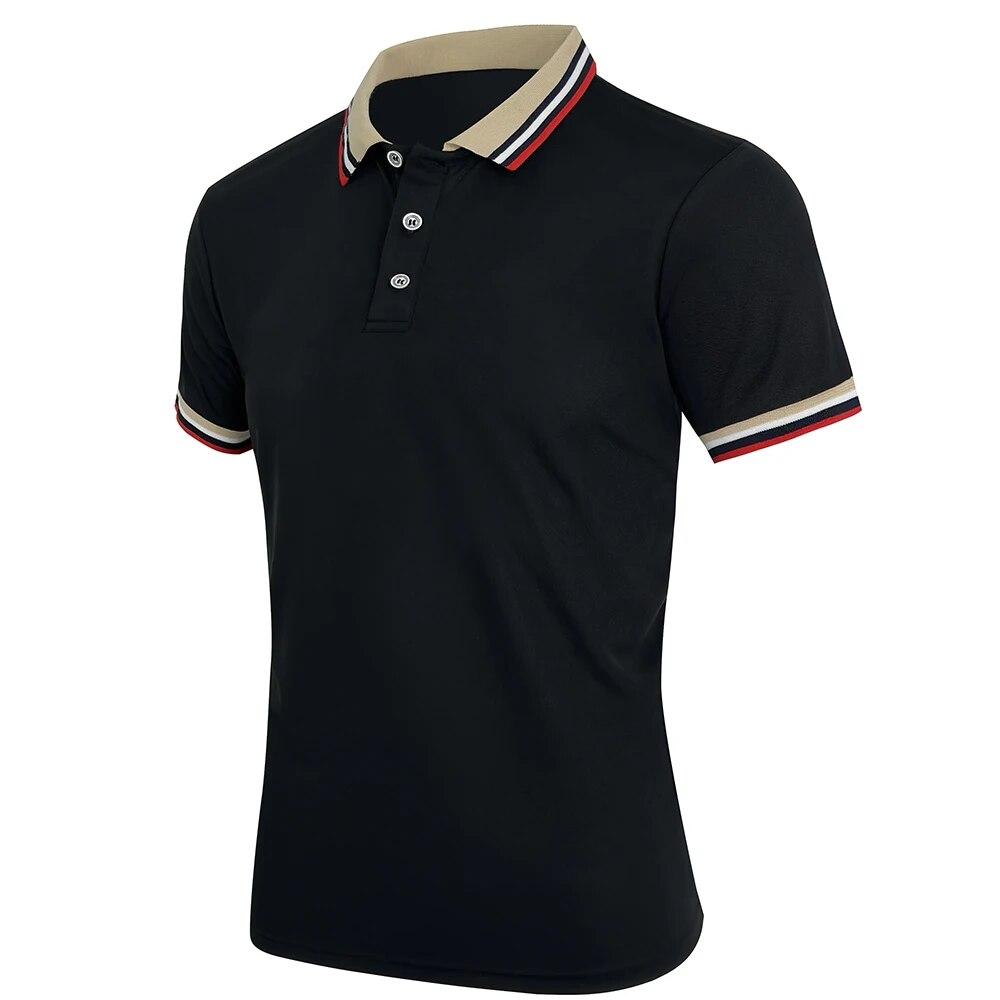 Sports Shirt Men Summer Solid Casual Office Breathable Cotton Polo Shirt Fashion Brand Male Business High Quality