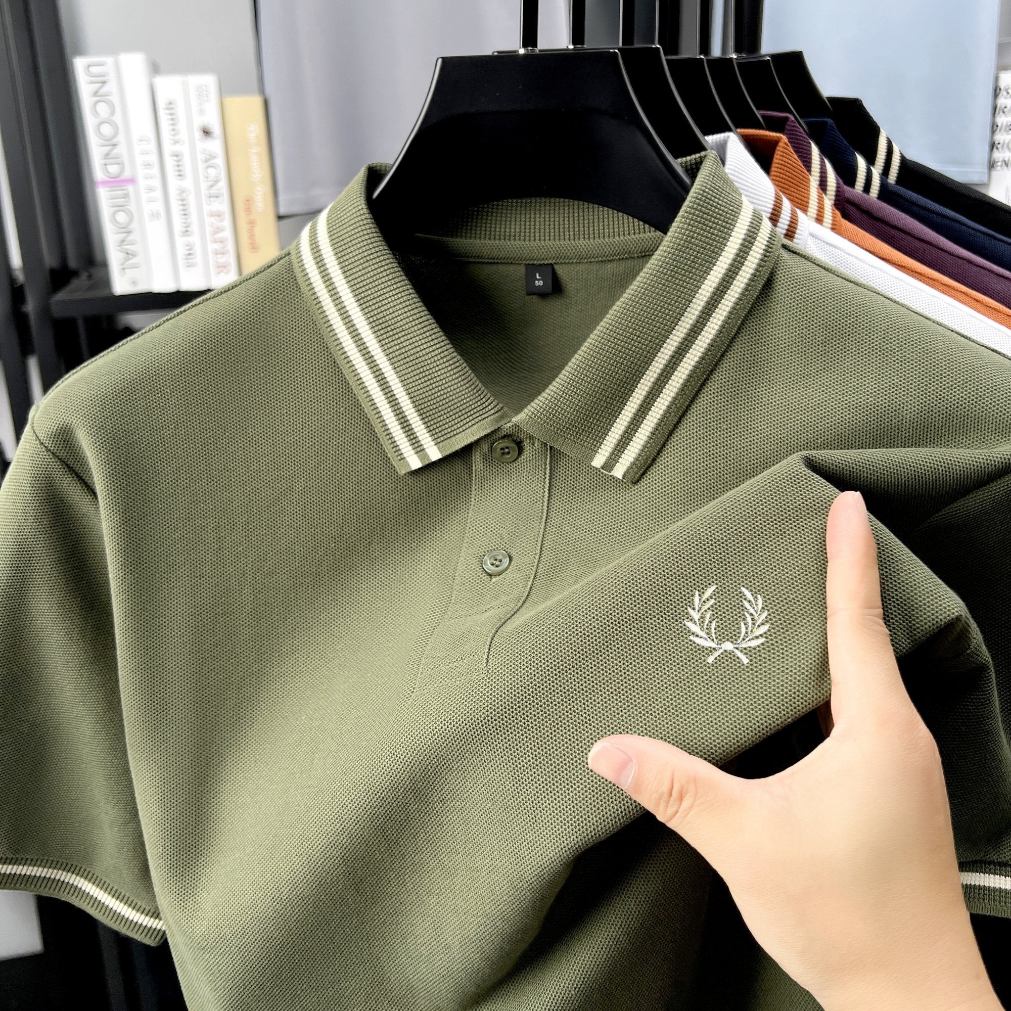 Sports Shirt 100 cotton fashion brand 2026 hot item exquisite embroidered breathable polo shirt mens daily
