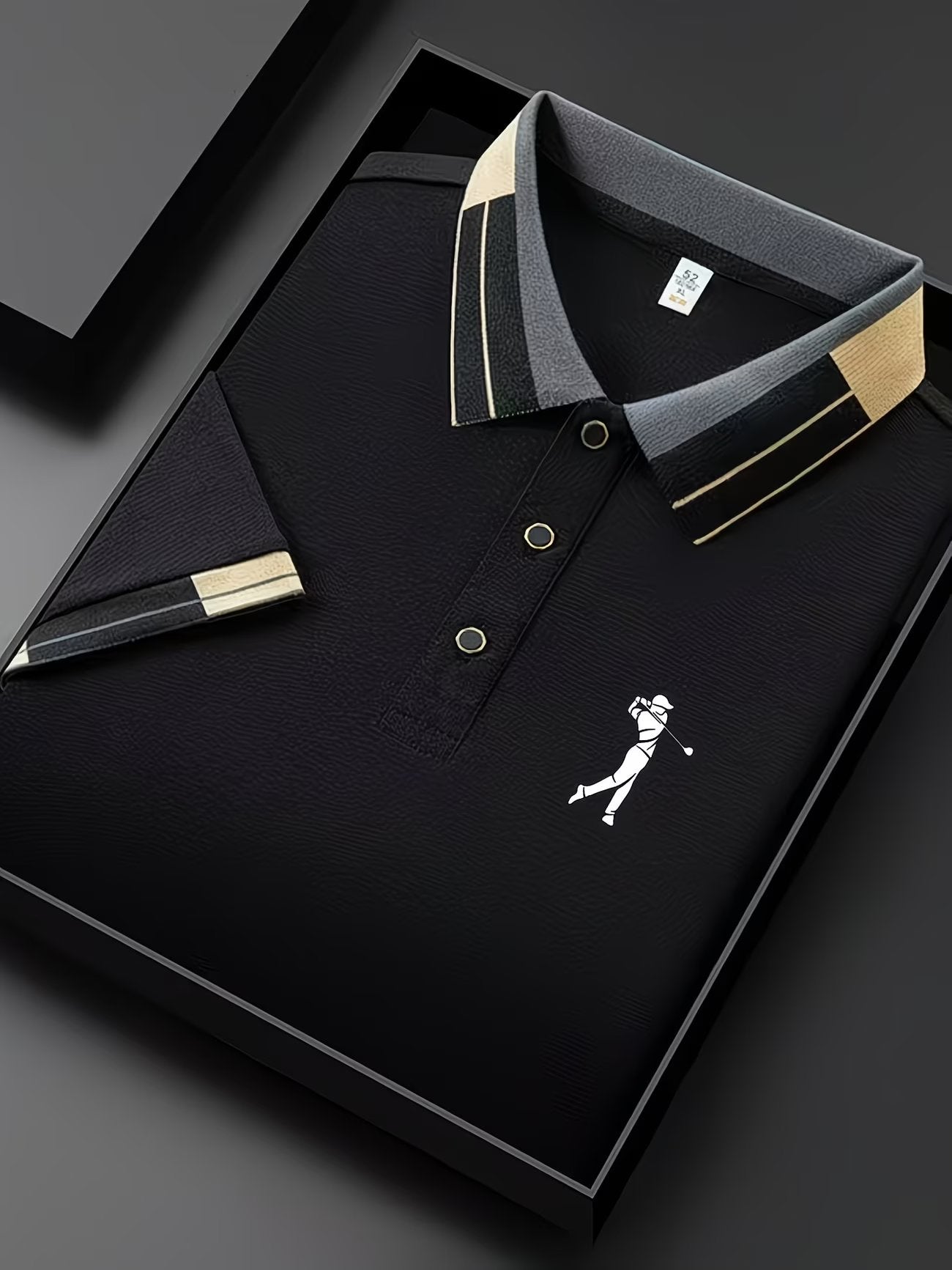 Sports Shirt Mens Summer Business Casual Polo Shirt Short Sleeve Flip Collar Breathable T-Shirt Comfortable