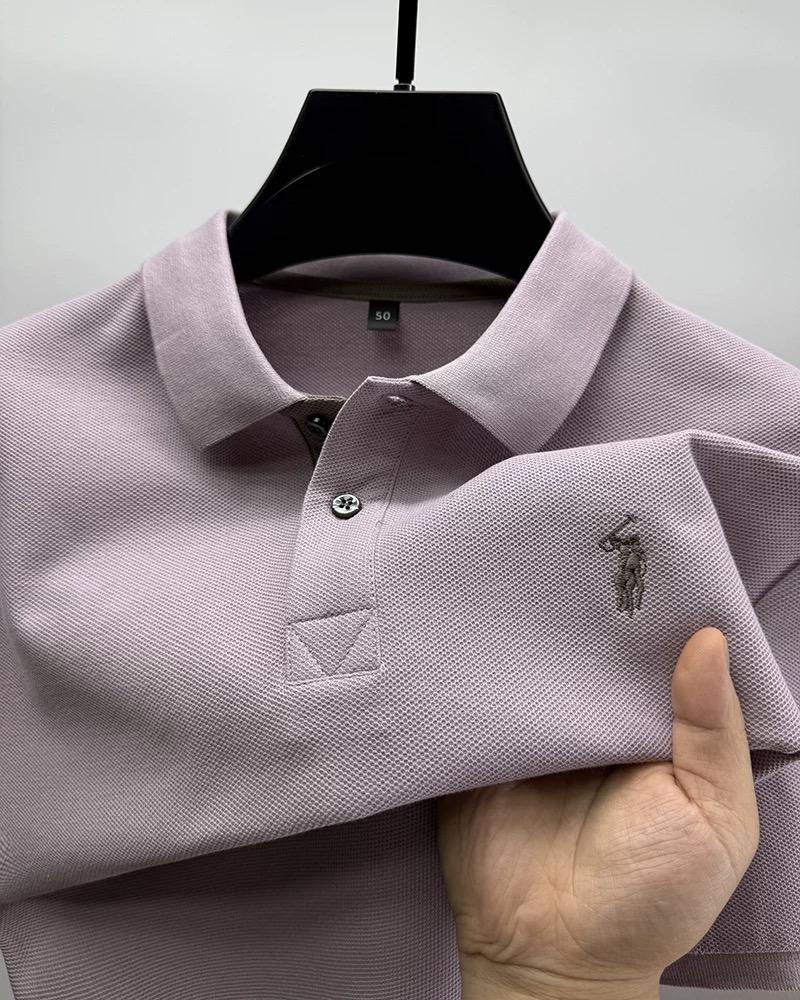Sports Shirt High end brand 100 cotton short sleeve polo shirt mens summer fashion designer new Paul pony