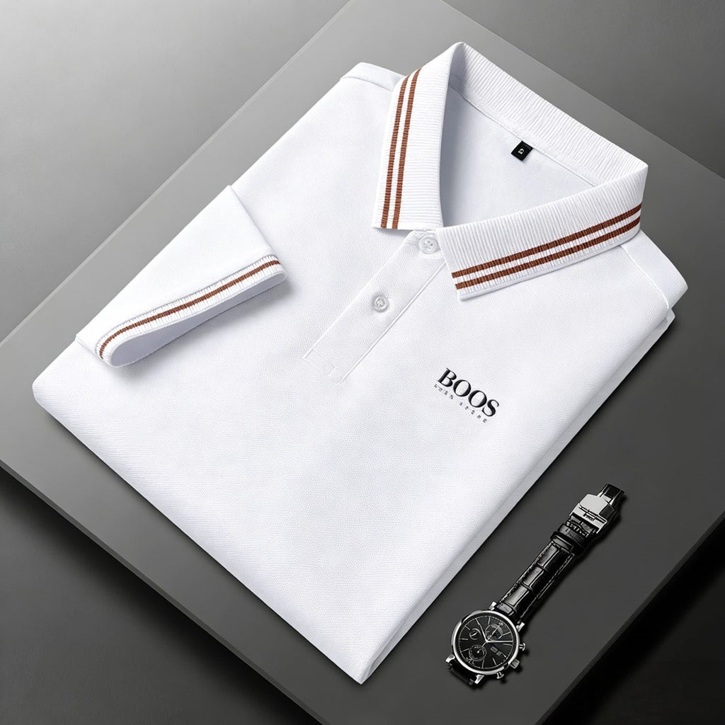 Sports Shirt 100 pure cotton high-quality T-shirt summer new mens short sleeve business casual polo shirt