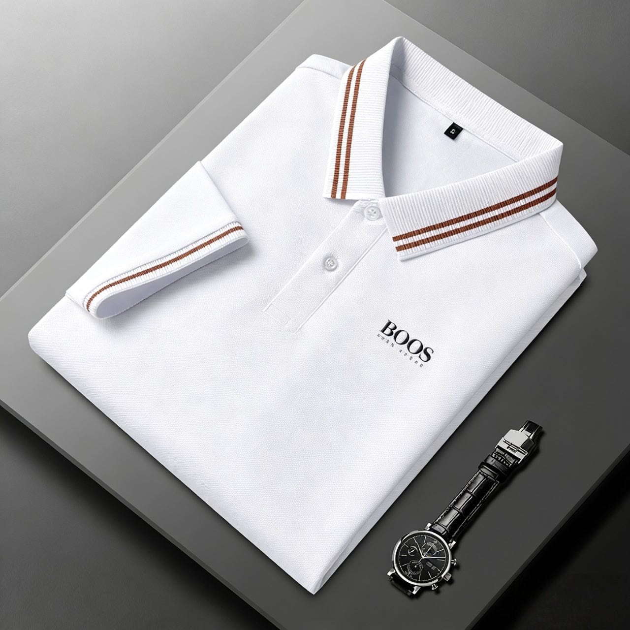 Sports Shirt 100 pure cotton high-quality T-shirt summer new mens short sleeve business casual polo shirt