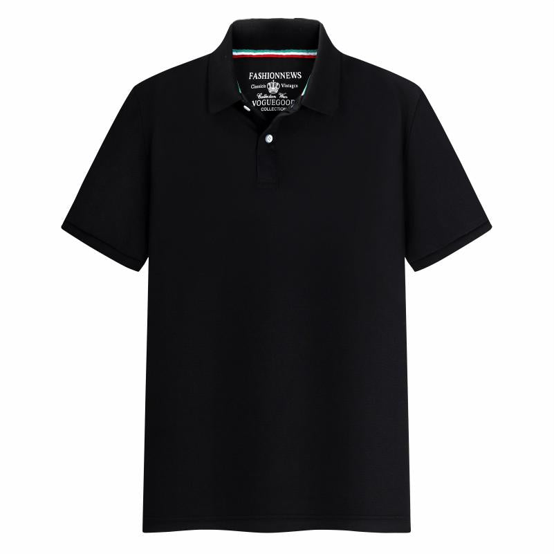 Sports Shirt Summer Solid Color Outdoor Casual Lapel Short-sleeve Daily Business Short-sleeve Tops 2026 New