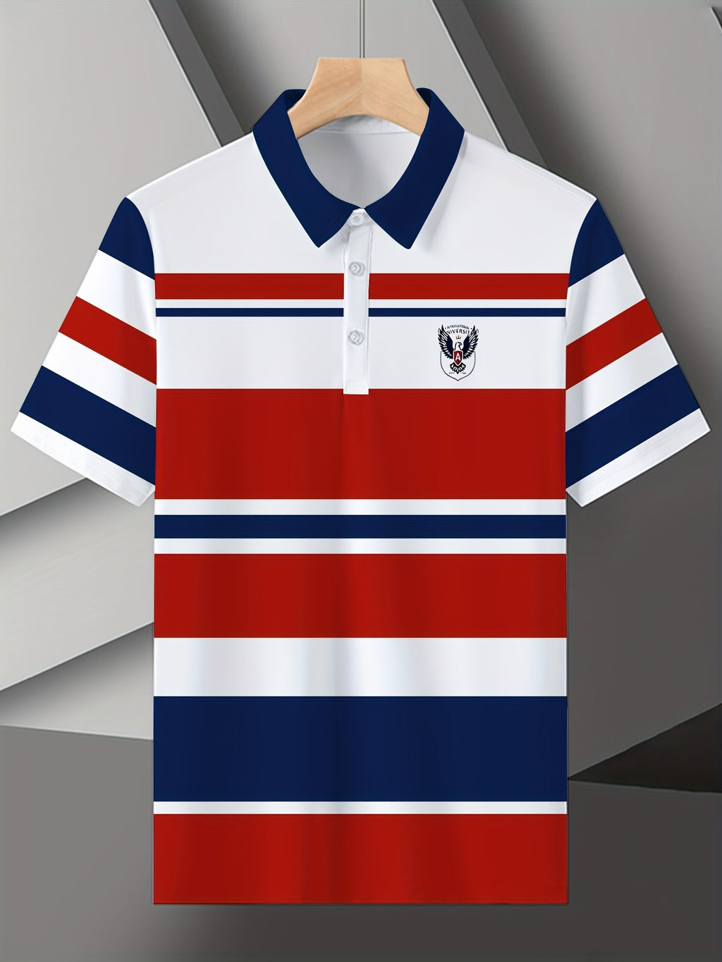 Sports Shirt 2026 Model Mens Business Polo Shirt - Comfortable and Breathable 3D Printed Suitable for All Seasons
