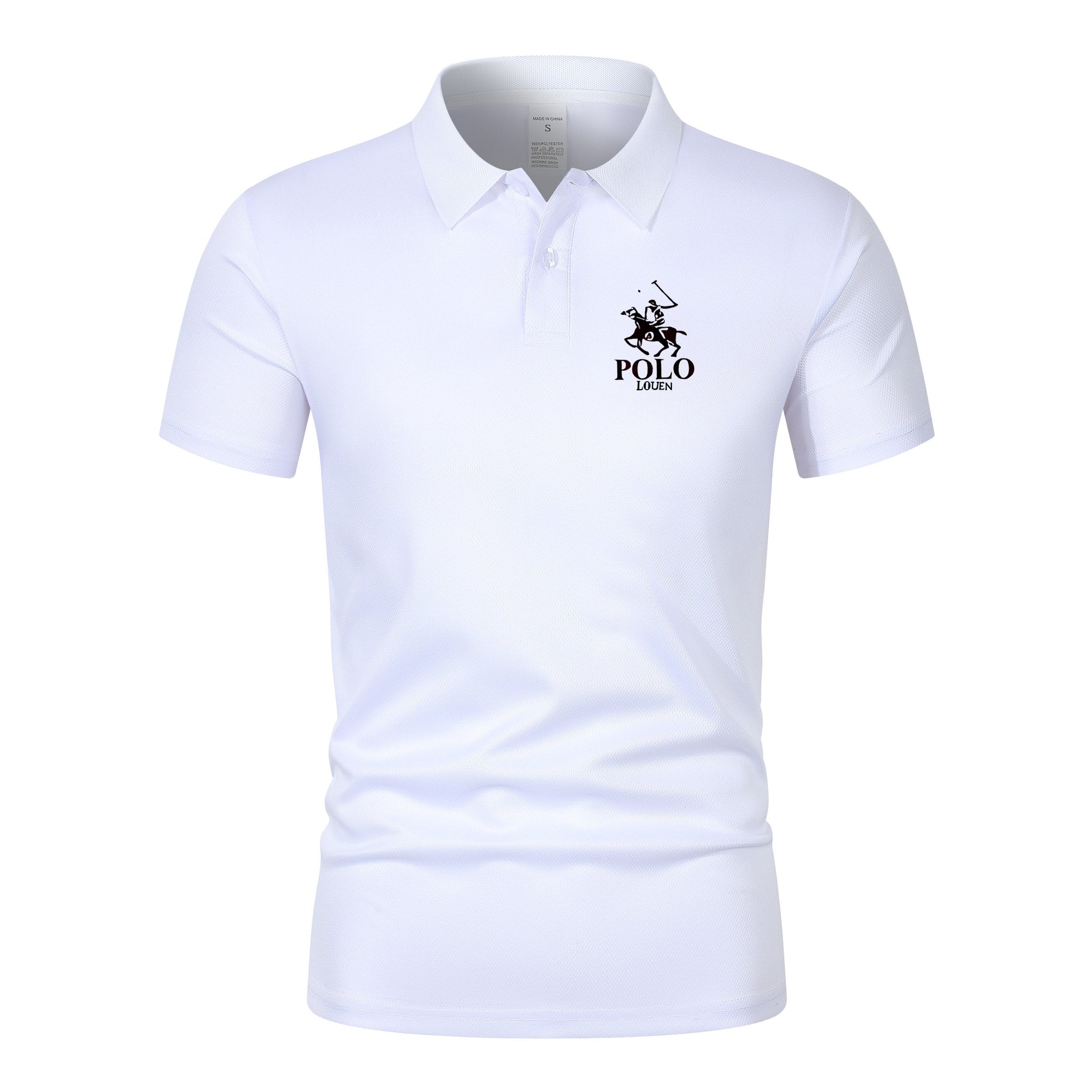 Sports Shirt 2026 new summer mens short sleeved polo shirt lightweight casual street wear lapel retro business