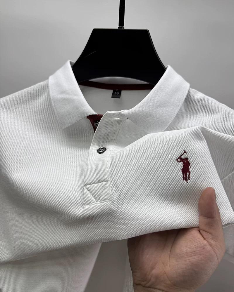 Sports Shirt High end brand 100 cotton short sleeve polo shirt mens summer fashion designer new Paul pony