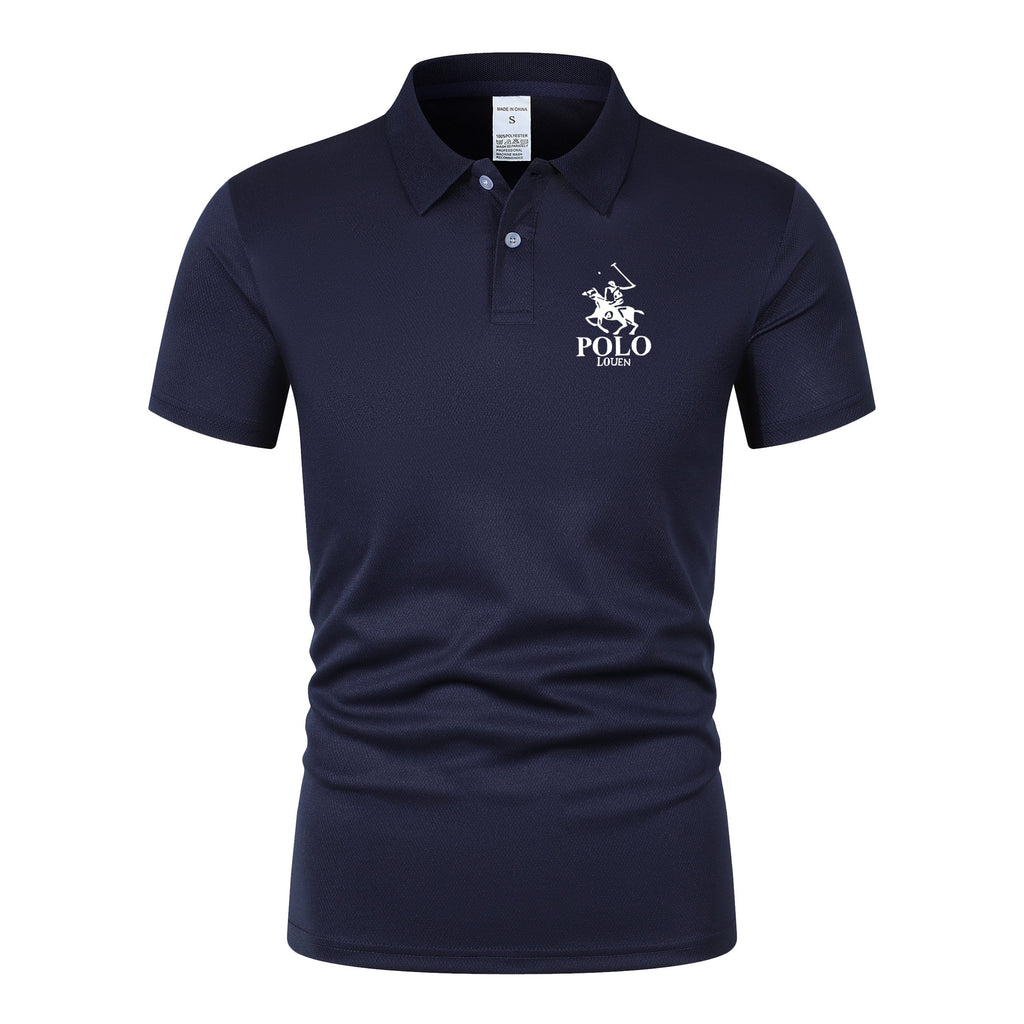 Sports Shirt 2026 new summer mens short sleeved polo shirt lightweight casual street wear lapel retro business