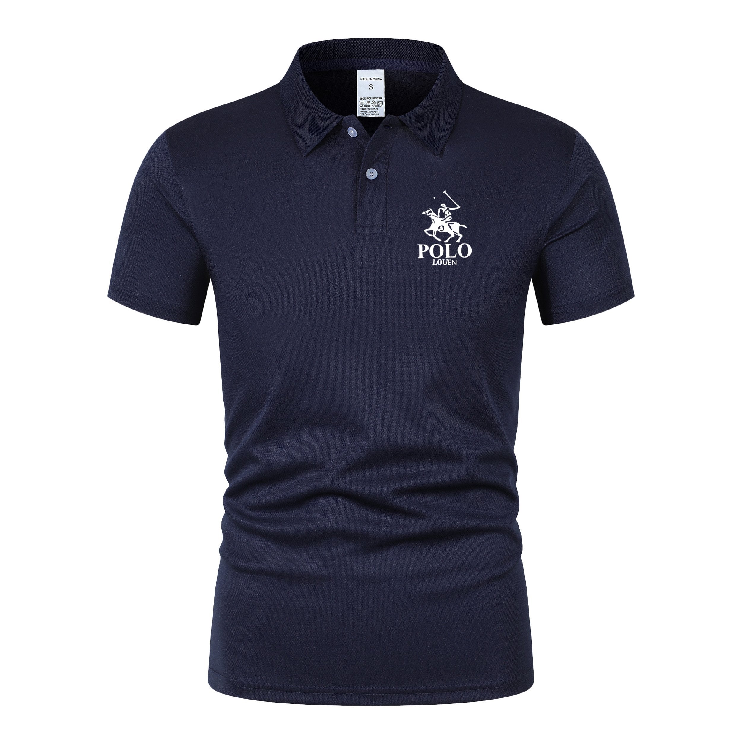 Sports Shirt 2026 new summer mens short sleeved polo shirt lightweight casual street wear lapel retro business