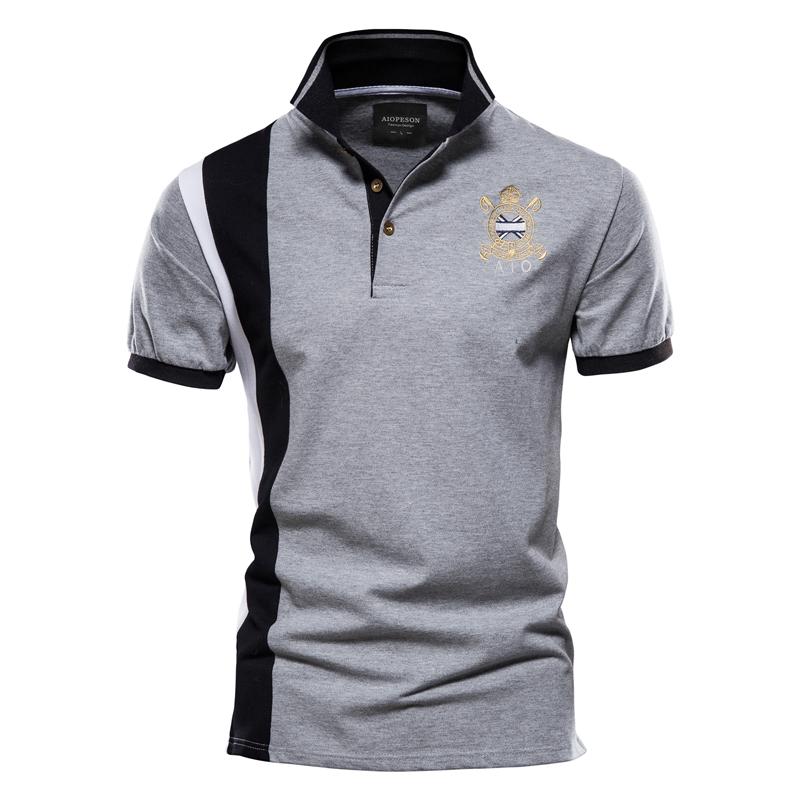 Sports Shirt 2026 New Mens Fashion Summer Stripe Printing Comfortable and Breathable Polo Shirt Outdoor Leisure