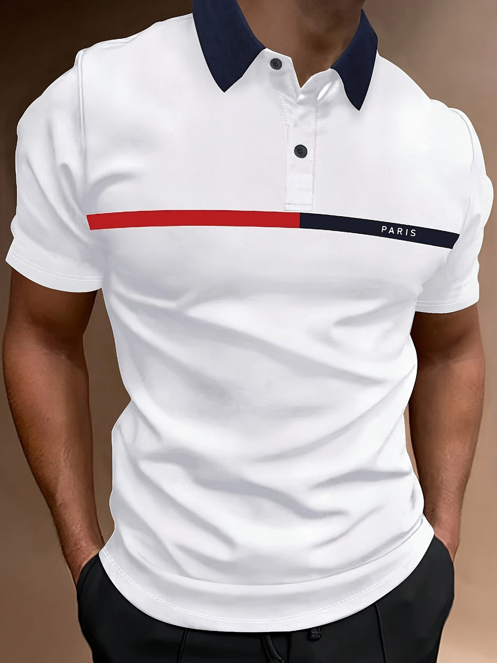 Sports Shirt Mens Fashion Casual Short Sleeved 2026 Golf Lapel Polo Shirt Fashion Sports Casual Summer Short