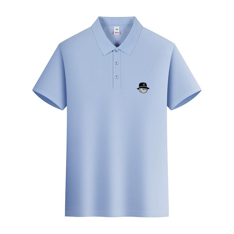 Sports Shirt 2026 new mens golf short sleeves polo shirt lapel printing ventilate t-shirt business leisure