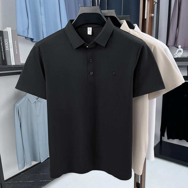 Sports Shirt 2026 New Arrival for Mens Lightweight Luxury Embroidered Polo Shirts with Flap Collar for Business