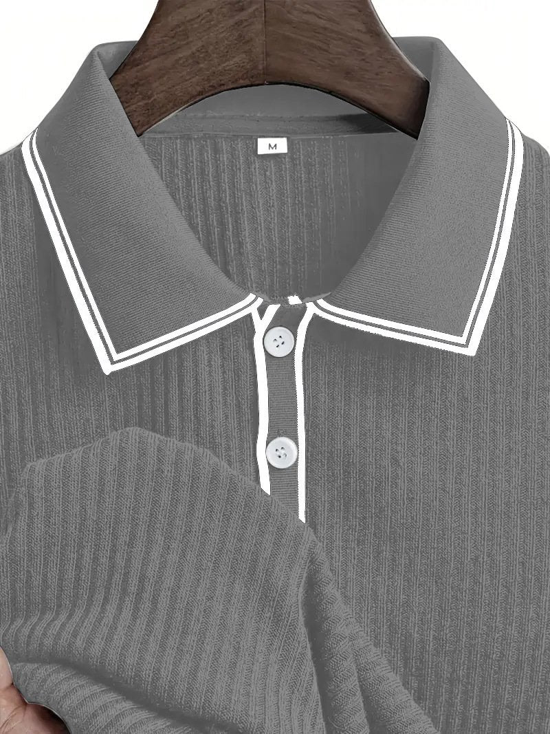 Sports Shirt New Mens Polo Short-sleeved Shirt Solid Color For Men Business Casual And Trendy Summer New Mens