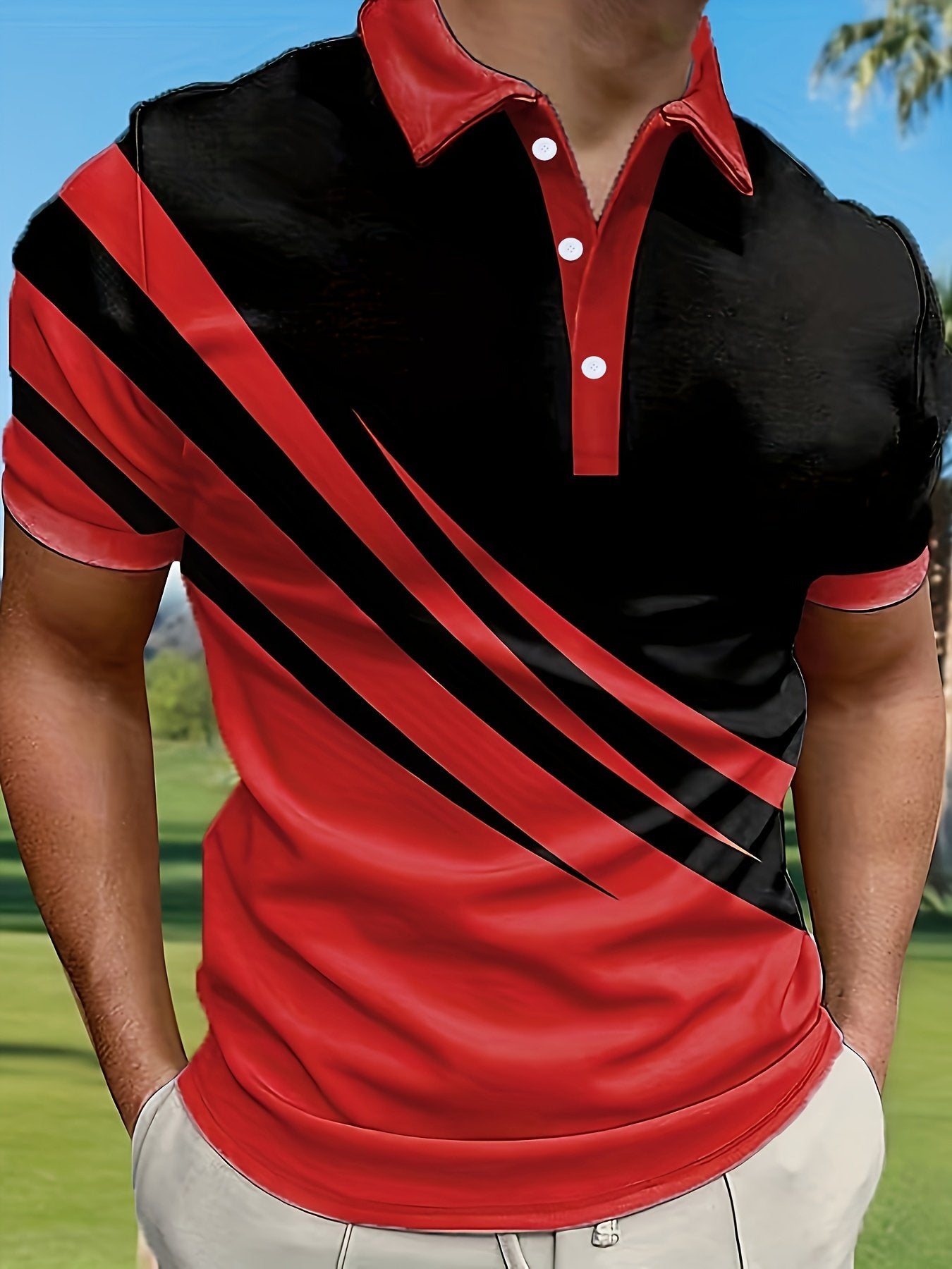 Sports Shirt 2026 Hit Series Mens Golf Fashion Casual Polo Shirt Casual Light Business Polo Shirt Short-sleeved
