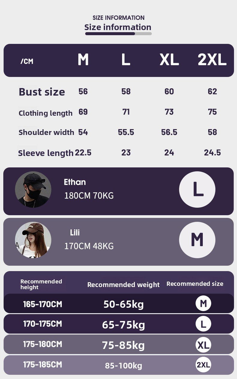Sports Shirt 2026 Summer Trendy Brand Large-Sized T-Shirt Mens and Womens Version - Loose-Fitting and Casual