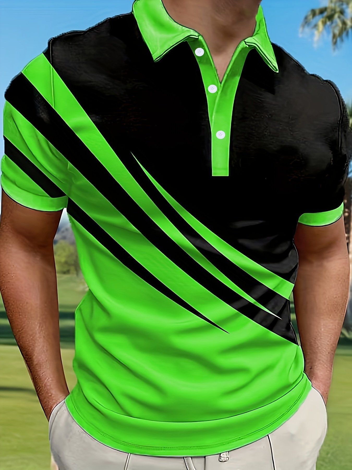 Sports Shirt 2026 Hit Series Mens Golf Fashion Casual Polo Shirt Casual Light Business Polo Shirt Short-sleeved