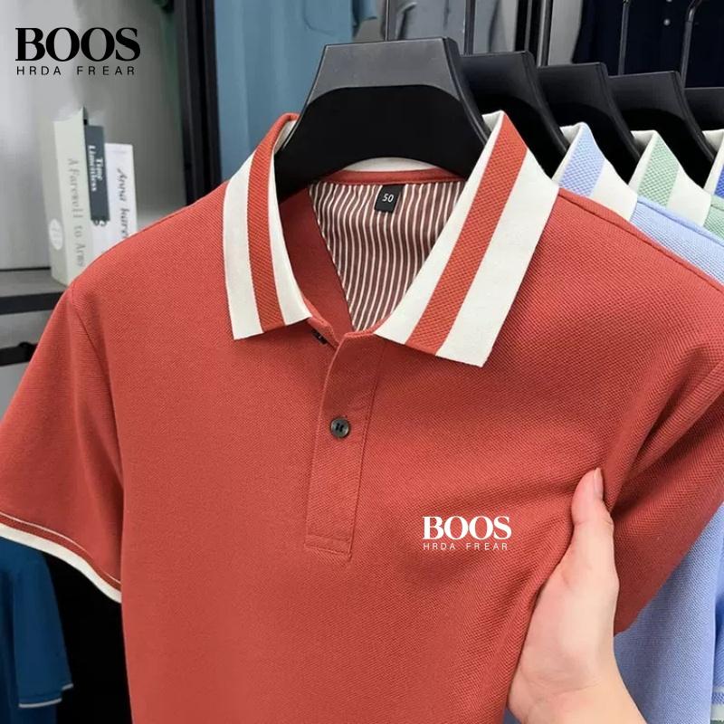 Sports Shirt New mens high-quality short sleeved polo shirt for summer fashion and leisure sweat absorbing and