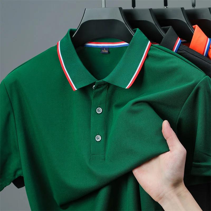 Sports Shirt Mens Casual Solid Color Short Sleeve Polo Shirt 2026 Summer Fashionable Comfortable Versatile Top