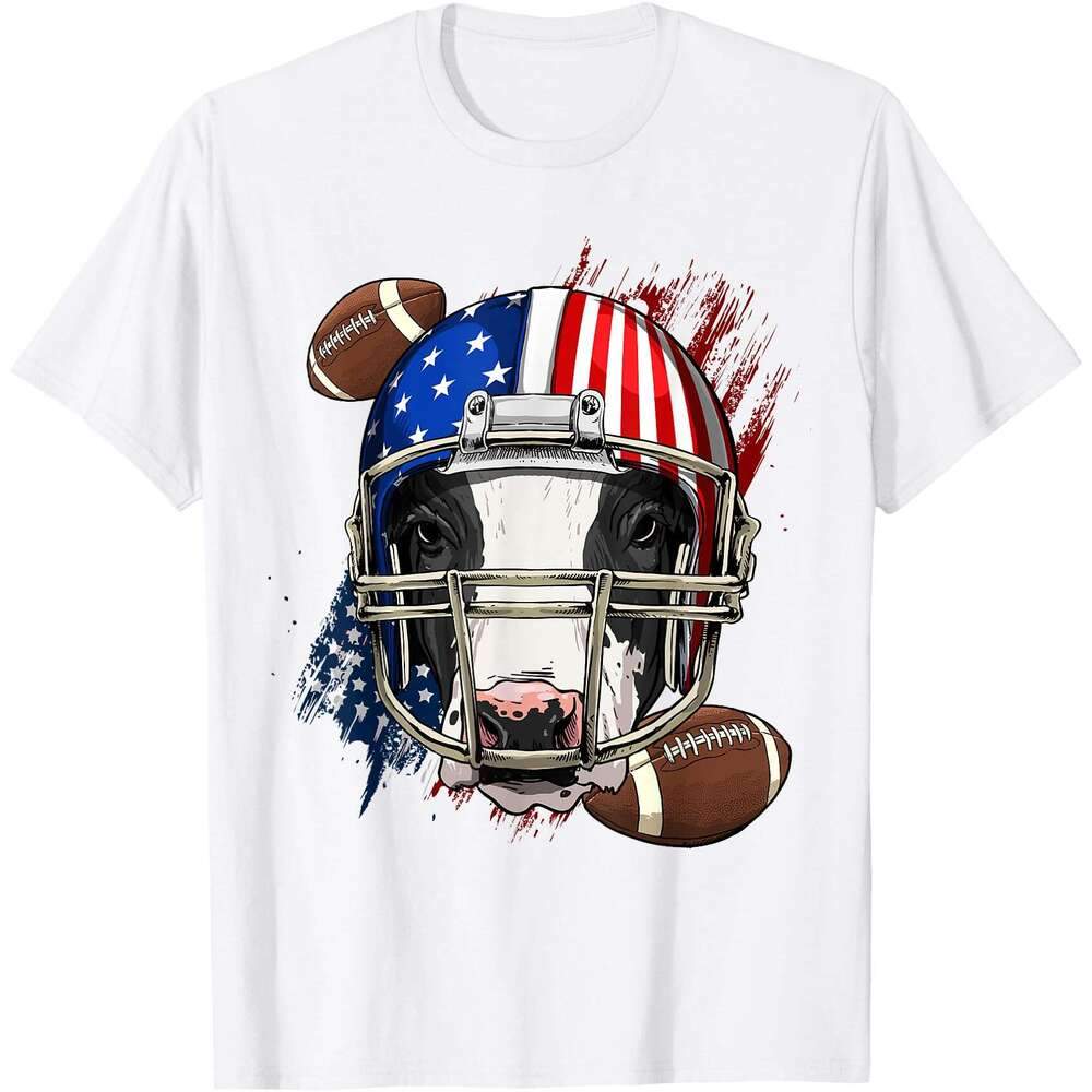 Sports Shirt 2026 Casual T shirt for Mens Cow American Jersey Cow Lovers USA Flag T-Shirt Shirts Tshirt Graphic