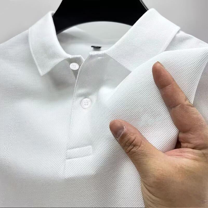 Sports Shirt Mens Casual Polo Shirt Summer Streetwear Short Sleeve Business Casual Tops Quick-Drying Breathable