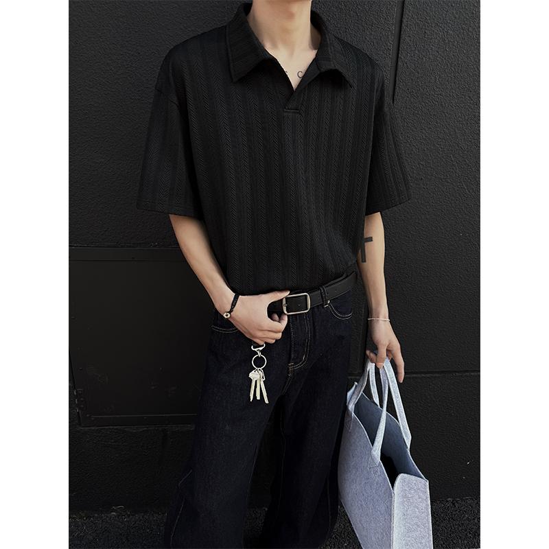 Sports Shirt Mens Summer Polo Shirt Short Sleeve Breathable Streetwear Tops Solid Color Male Polo Male Polo