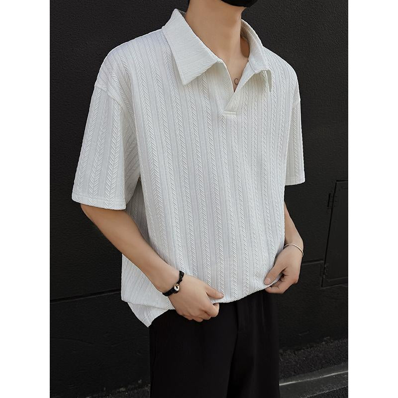 Sports Shirt Mens Summer Polo Shirt Short Sleeve Breathable Streetwear Tops Solid Color Male Polo Male Polo