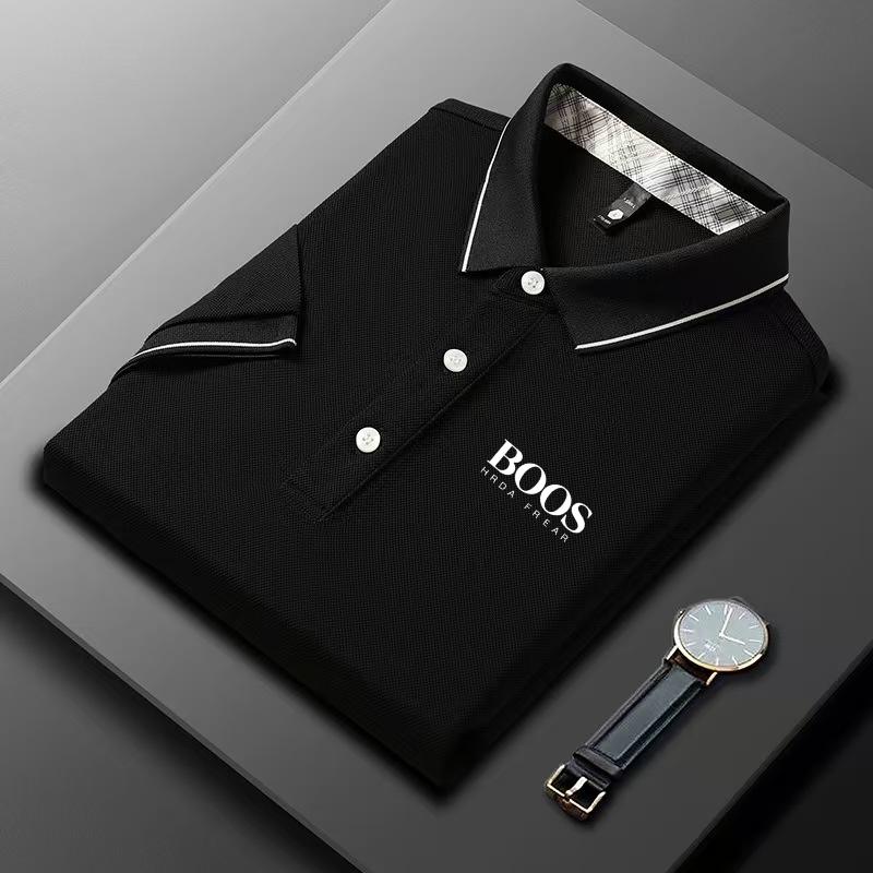 Sports Shirt New Style Embroidered Mens High-end Summer Loose Short-sleeved POLO Shirt Casual and Fashionable Top