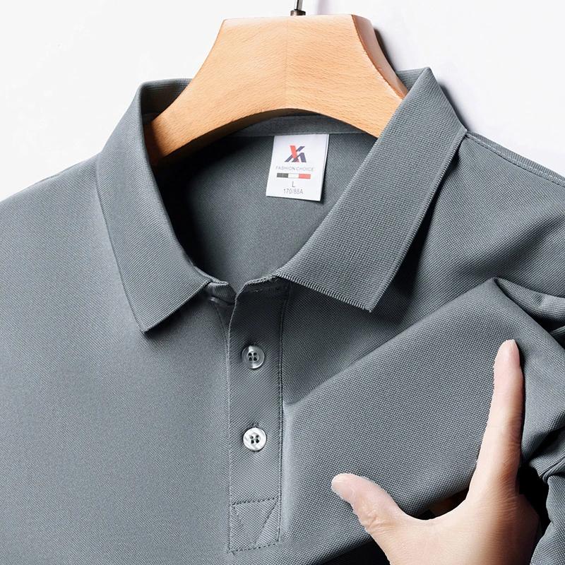 Sports Shirt Mens Fashion Solid Short Sleeved Polo Shirt Summer Breathable Comfortable Top