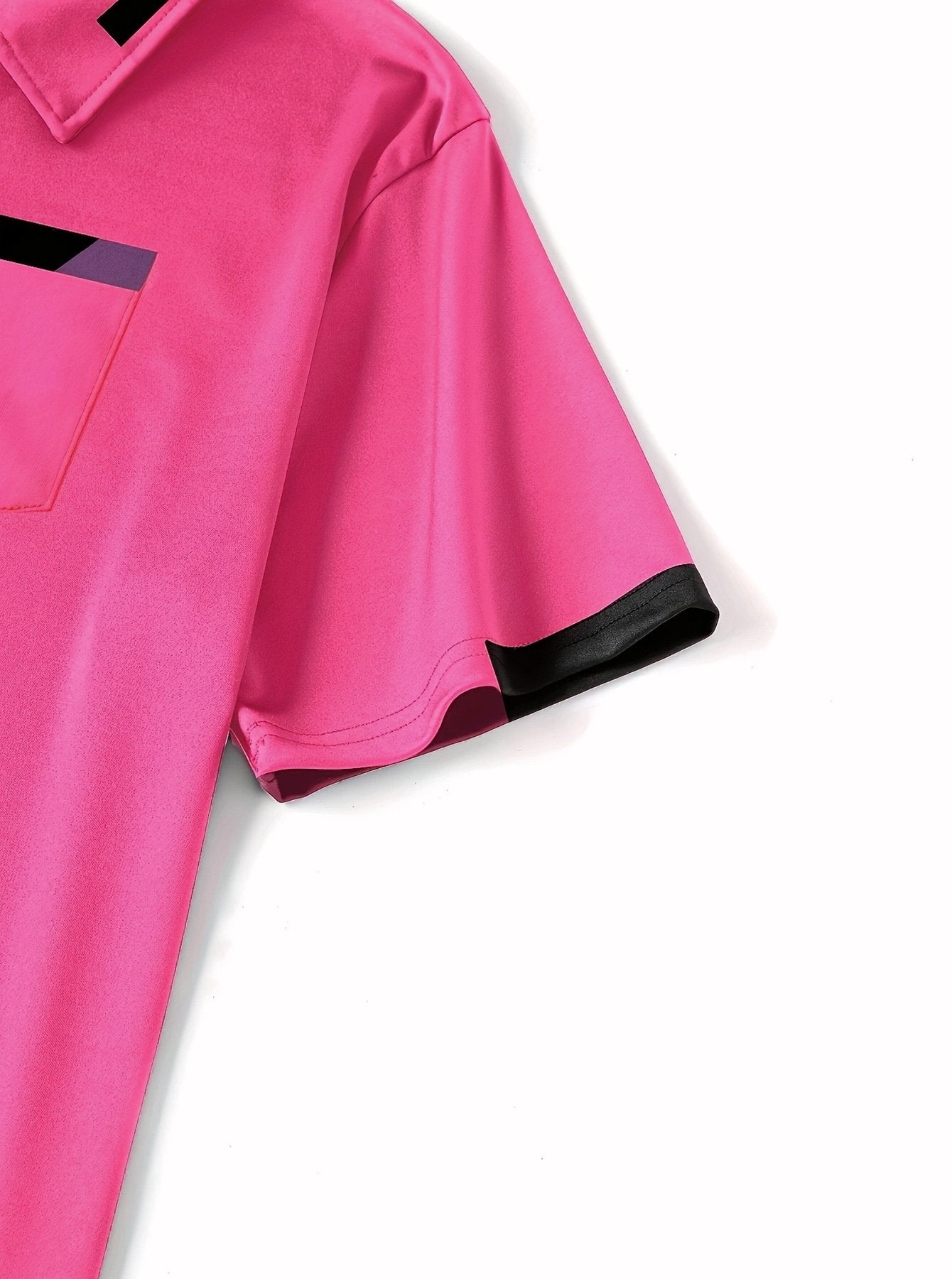 Sports Shirt Mens Summer Casual Color-Blocked Polo Shirt Mature and Elegant Mens Polo Shirt Suitable for