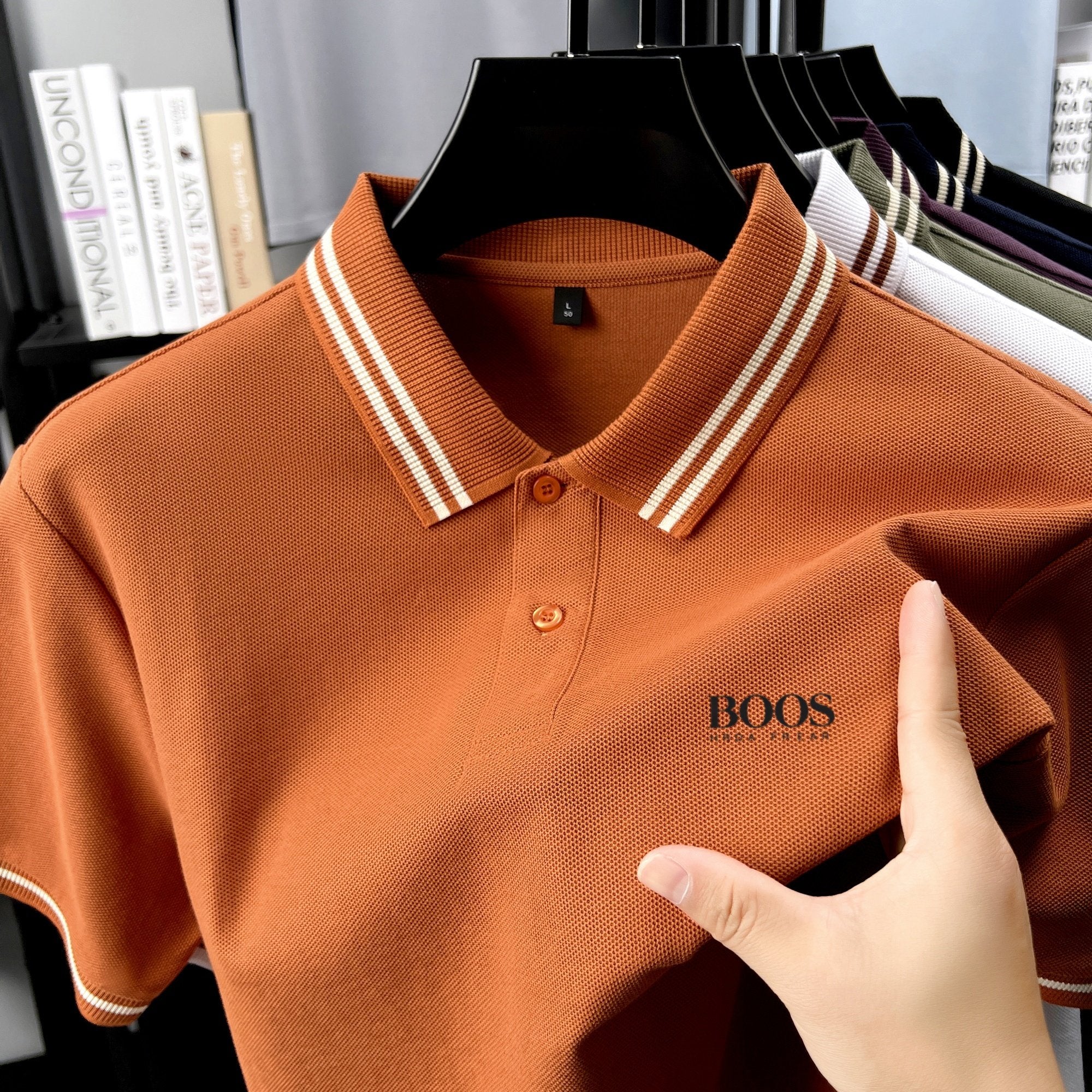 Sports Shirt 100 pure cotton high-quality T-shirt summer new mens short sleeve business casual polo shirt