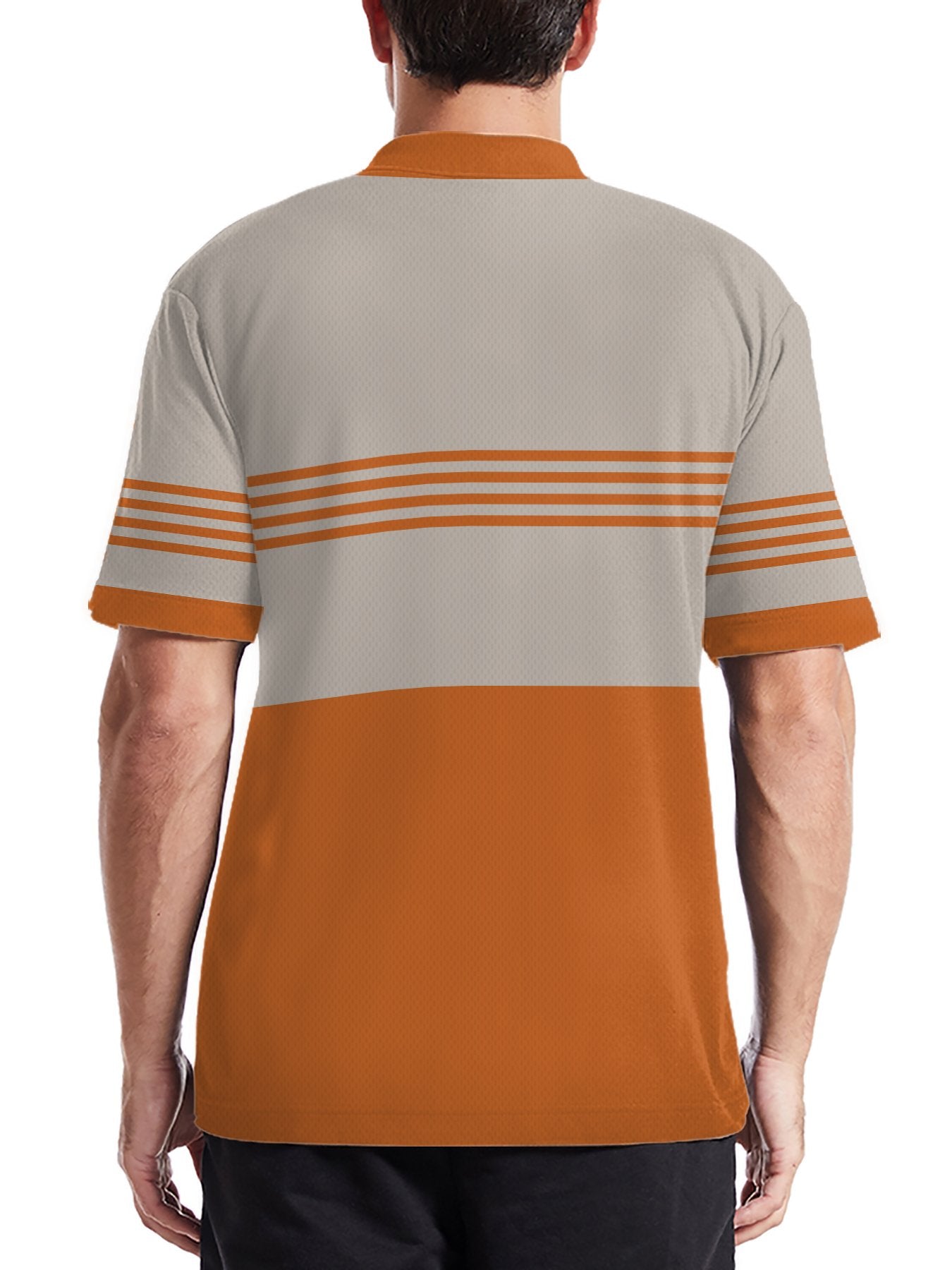 Sports Shirt 2026 Summer Mens Polo Shirt with Stripes Print Breathable Lightweight Casual Fashionable Outdoor