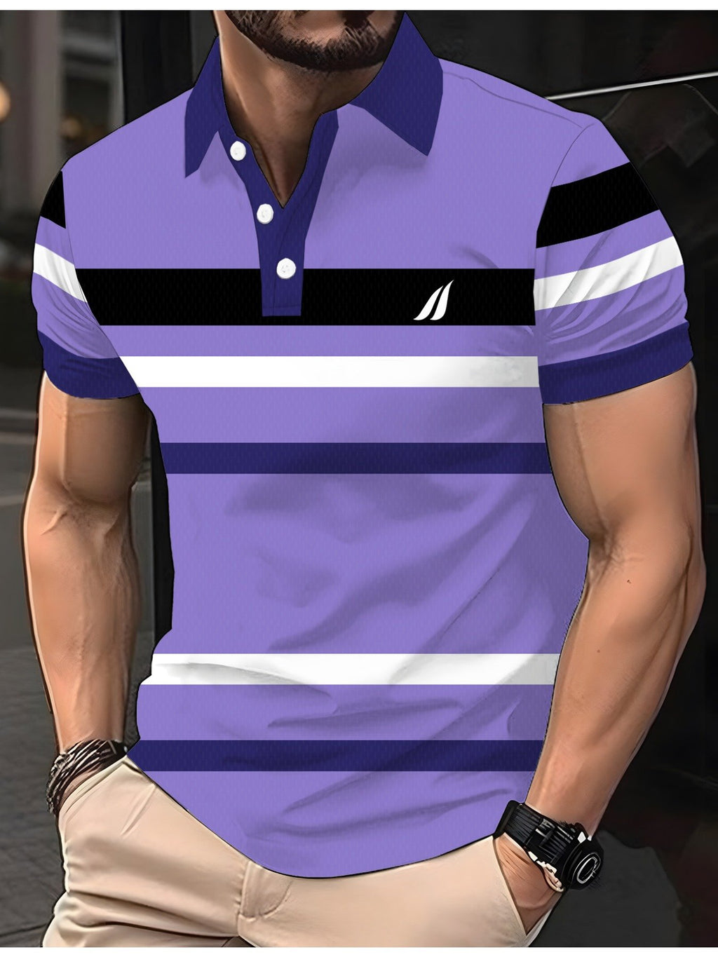 Sports Shirt 2026 Model Mens Polo Shirt Fashionable and Trendy Suitable for Both Business and Casual Wear