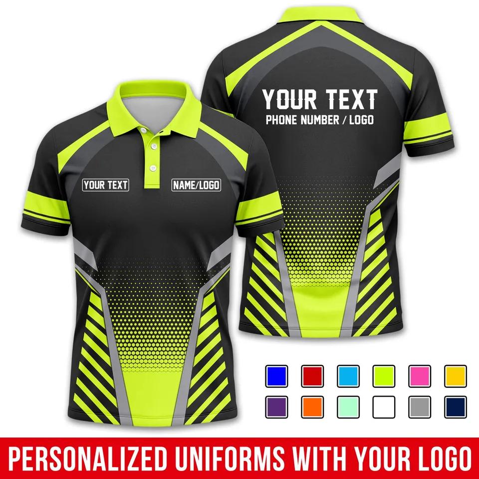 Sports Shirt Fashion Men Women Stripe Graphic Polo Shirt For Men Custom Name Text 3D Printed Polo Shirts Trend