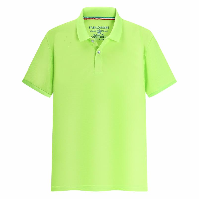 Sports Shirt Summer Solid Color Outdoor Casual Lapel Short-sleeve Daily Business Short-sleeve Tops 2026 New