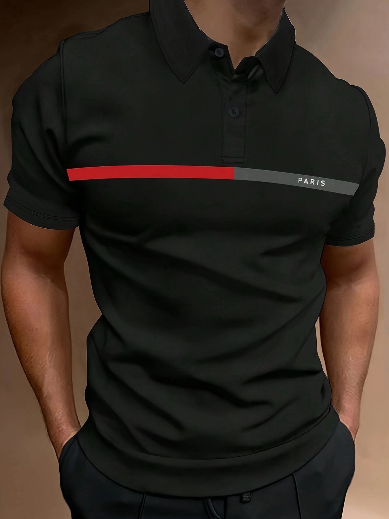 Sports Shirt Mens Fashion Casual Short Sleeved 2026 Golf Lapel Polo Shirt Fashion Sports Casual Summer Short