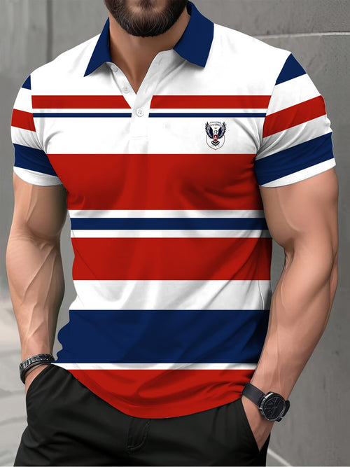 Sports Shirt 2026 Model Mens Business Polo Shirt - Comfortable and Breathable 3D Printed Suitable for All Seasons
