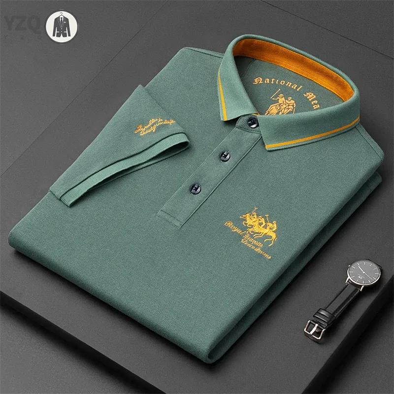 Sports Shirt Mens Embroidered Casual Fashion Short Sleeved POLO Shirt Summer Comfortable Top
