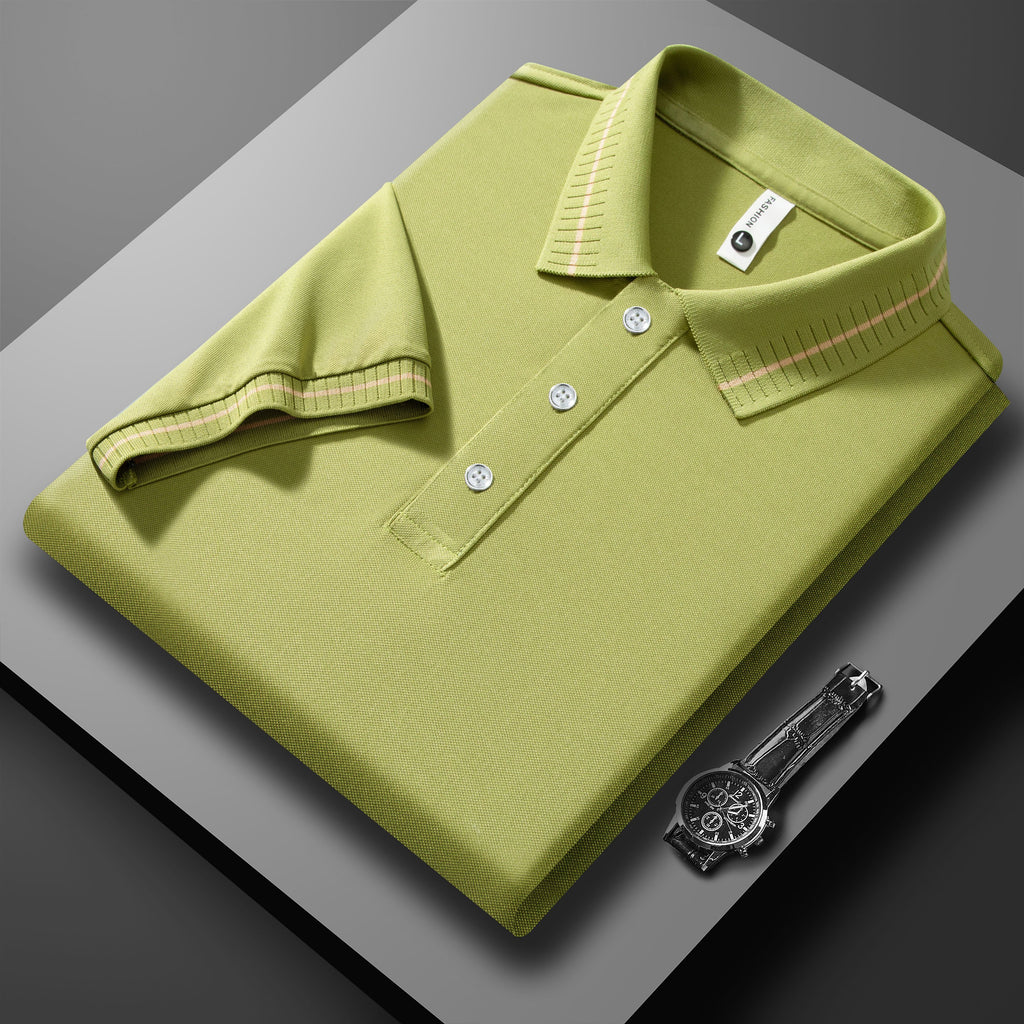 Sports Shirt 2026 Hot Sale Mens Summer Casual Breathable Comfortable Polo Shirt Mens Solid Color High Quality