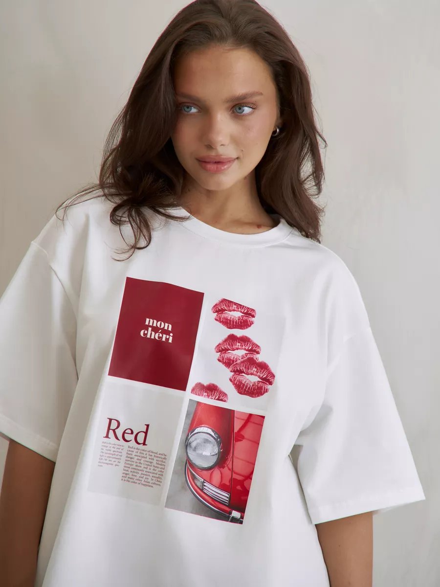 European American Hot Girl American Y2K Design Printed T-shirt Summer Women Ins Pure Cotton High