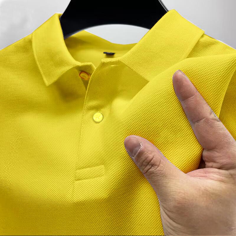Sports Shirt 2026 New Mens Fashion Solid Short Sleeved Polo Shirt Summer Breathable Comfortable Top 2155