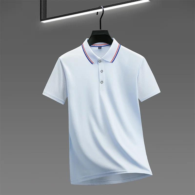Sports Shirt Mens Casual Solid Color Short Sleeve Polo Shirt 2026 Summer Fashionable Comfortable Versatile Top