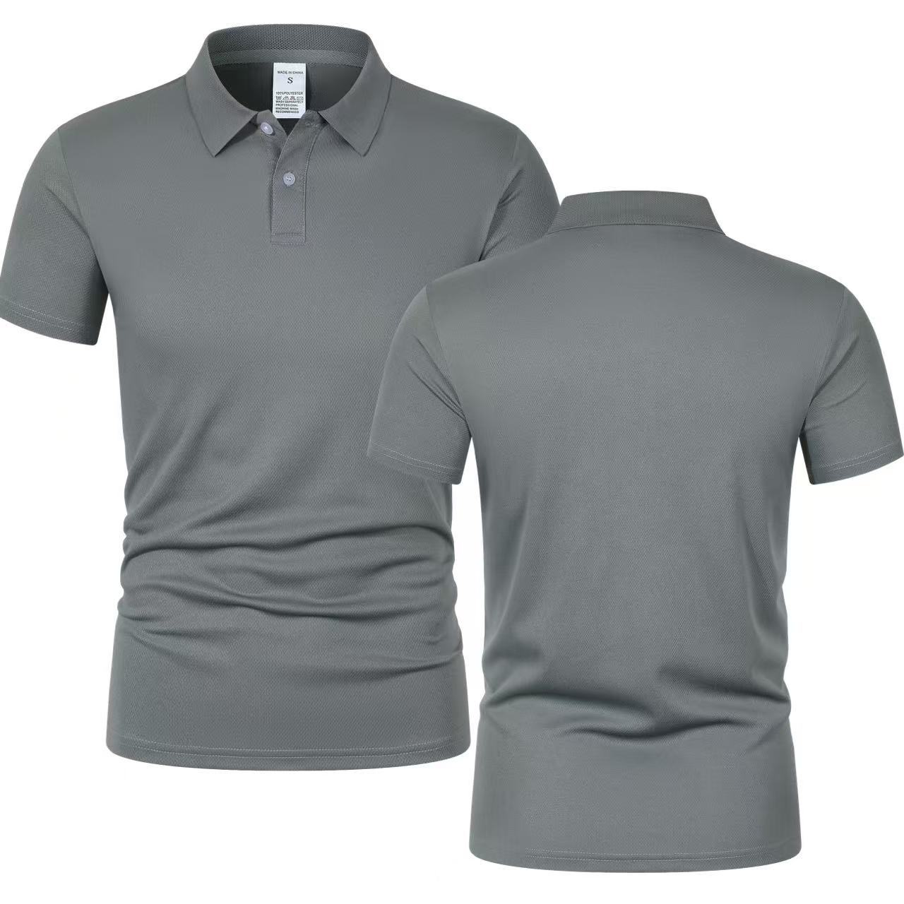 Sports Shirt 2026 Hot Sale Mens Summer Casual Breathable Comfortable Polo Shirt Mens Solid Color High Quality