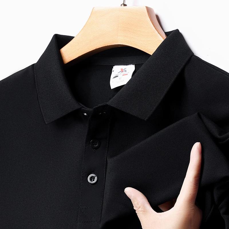 Sports Shirt Mens Fashion Solid Short Sleeved Polo Shirt Summer Breathable Comfortable Top