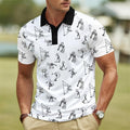 Sports Shirt Fashion Golf Club Graphic Polo Shirts For Men Trendy Summer Short Sleeve 3D Printed Polo Shirt