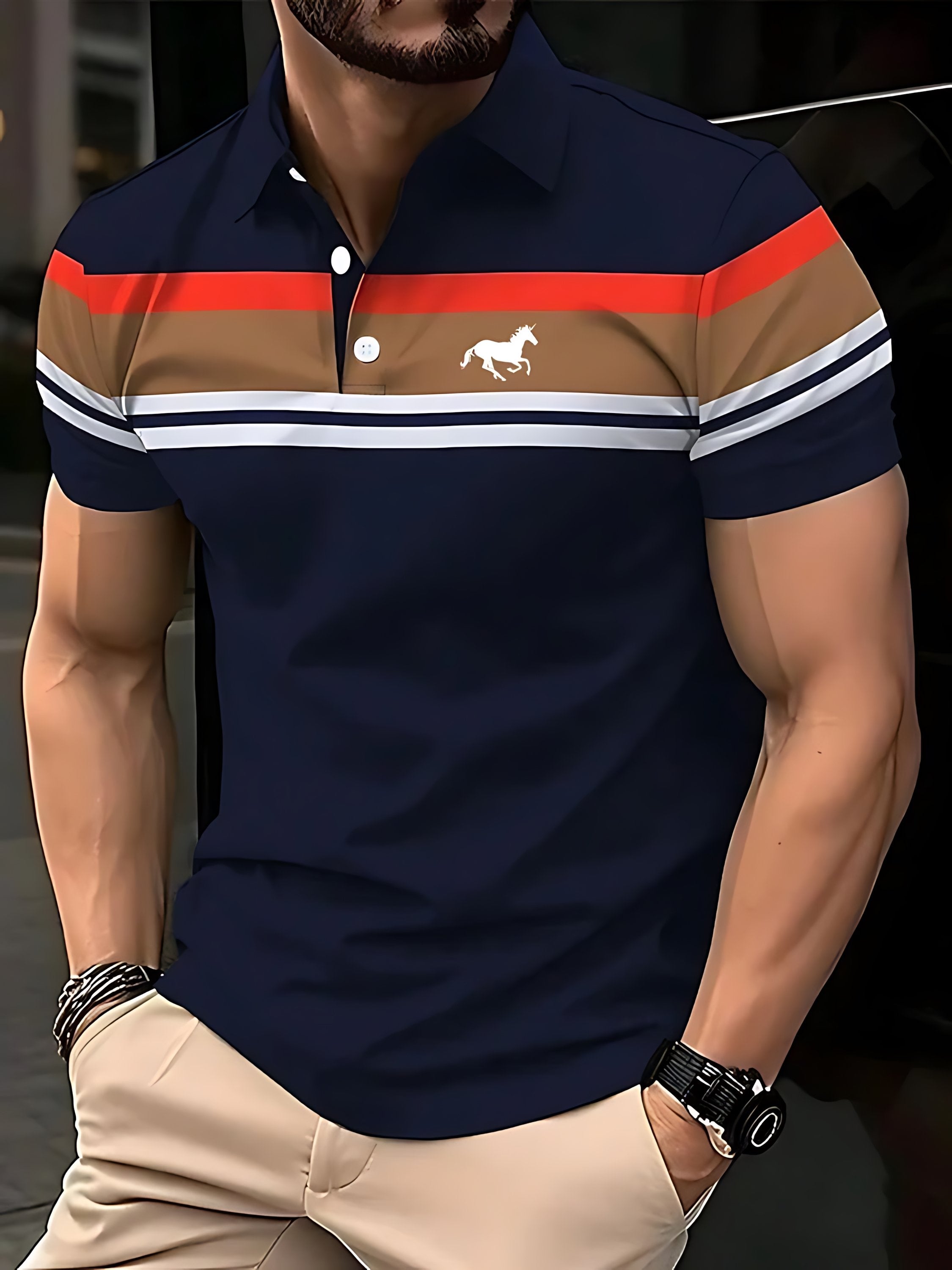 Sports Shirt 2026 Summer New Style Mens Polo Shirt - Breathable Lightweight Casual Fashionable 3D Print -