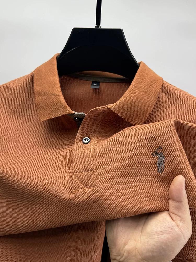 Sports Shirt High end brand 100 cotton short sleeve polo shirt mens summer fashion designer new Paul pony